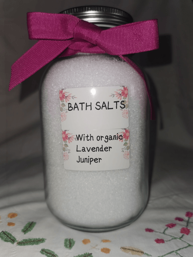 Bath Salts- Organic Lavender & Juniper    1kg 