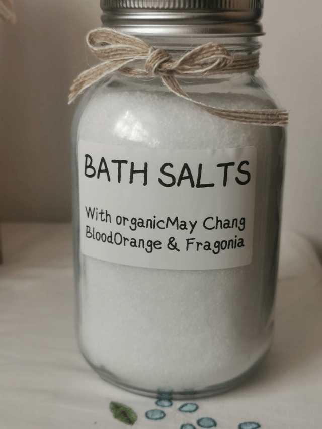 Bath Salts - Organic May Chang, Blood Orange & Fragonia  1kg