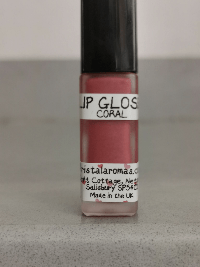 Lip Gloss (GLASS) Coral- Organic Ingredients. 7g