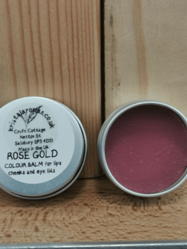 Colour Balm Rose Gold (for lips, cheeks & eyelids). 10g WITH FREE BRUSH