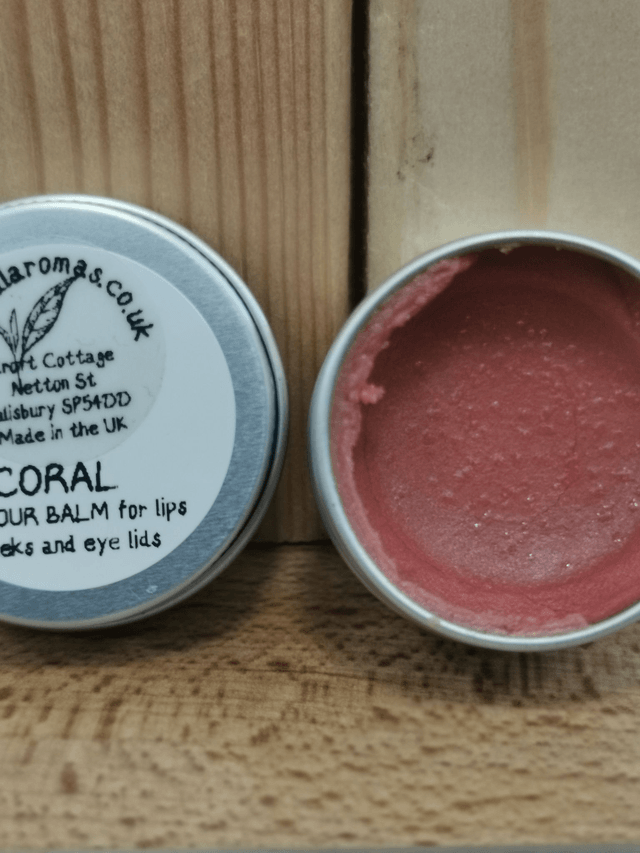 Colour Balm Coral (for lips, cheeks and eye lids) WITH FREE BRUSH 10g