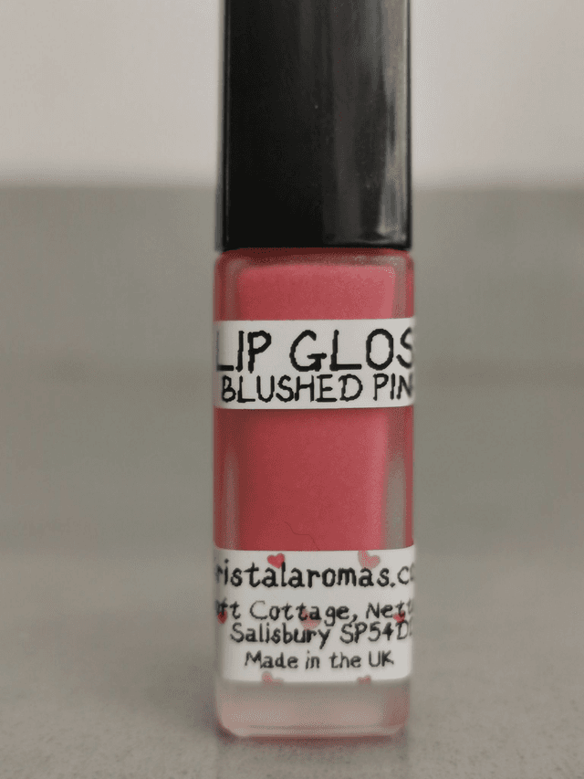 Lip Gloss (GLASS) Blushed Pink- Organic Ingredients. 7g