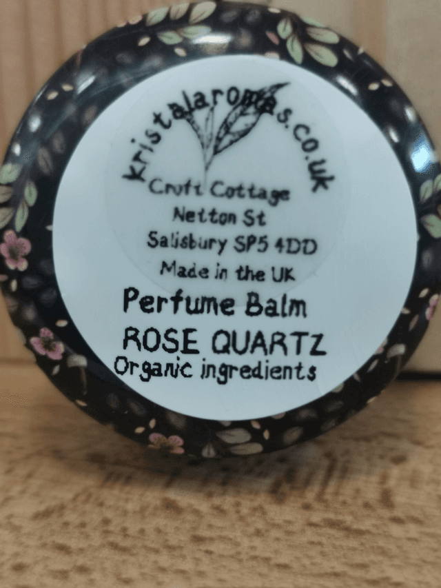  Perfume Balm Rose Quartz ( organic ingredients). 10g